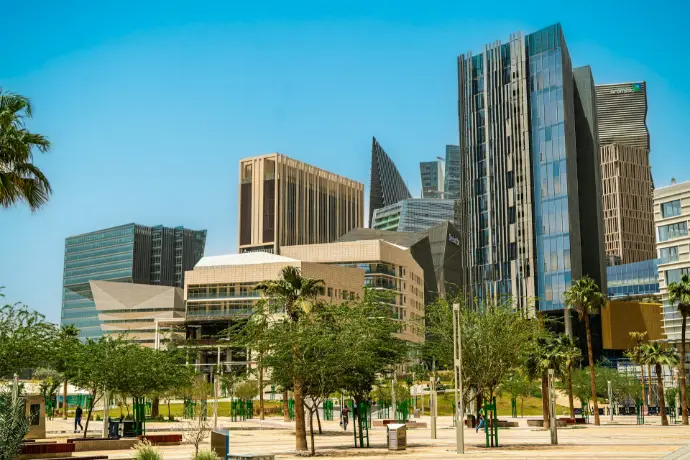 a city with a lot of tall buildings